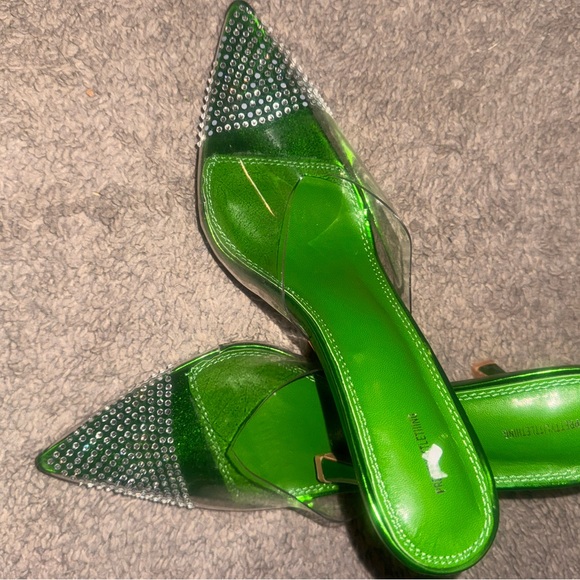 PrettyLittleThing Emerald Rhinestone Heels - Picture 4 of 7